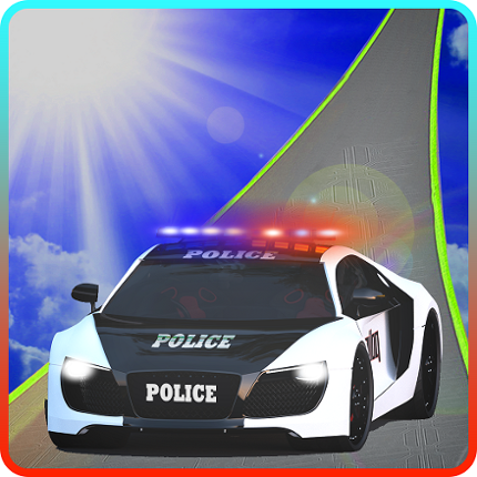 Police car impossible stunt tracks Game Cover