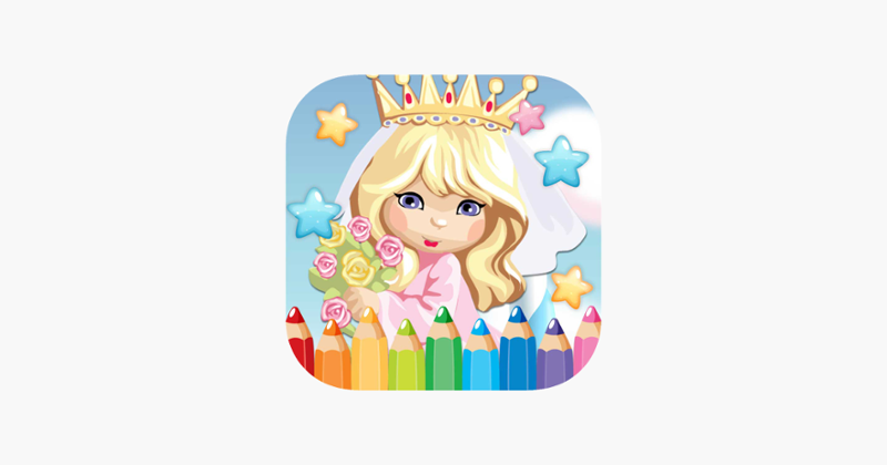 Princess Paint Draw Coloring good drawings for kid Game Cover