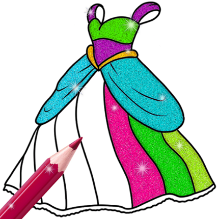 Glitter Dress Coloring Game Cover