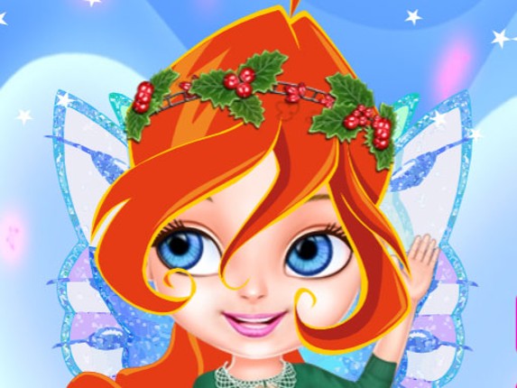 Little Bloom Christmas Dress Up Game Cover