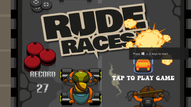 One Button Controlled - Rude Races - Accessible Game Game Cover