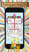 Cat Cartoon Paint and Coloring Book Learning Skill - Fun Games Free For Kids Image