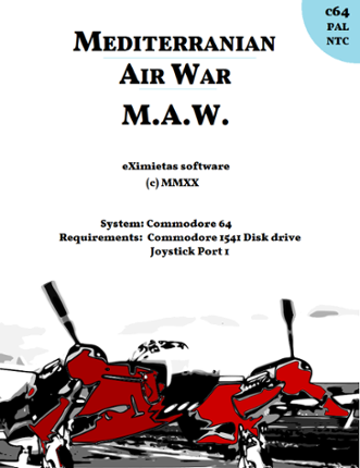 Mediterranean Air War (MAW) - C64 Game Cover