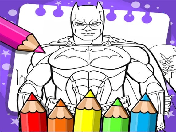 Batman Beyond Coloring Book Game Cover