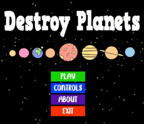 Destroy Planets Game Cover