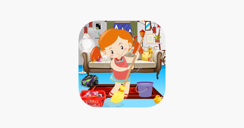 Girl Messy Home Clean Up Games Game Cover