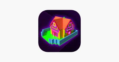 Glow House Voxel - Neon Draw Image