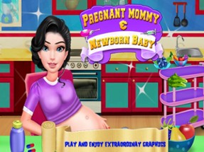 Pregnant Mommy &amp; Newborn Baby Image