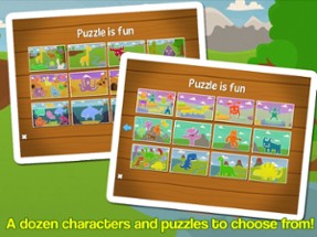 Animals puzzle a fun kids game Image