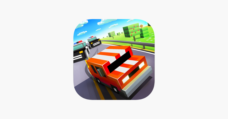 Blocky Car Chase - Most Wanted Game Cover