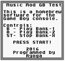 Music Mod GameBoy Test (GB) Image