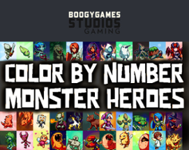 Color by Number - Monster Heroes Image