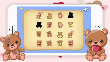 Cute Bear Match Find The Pair Image