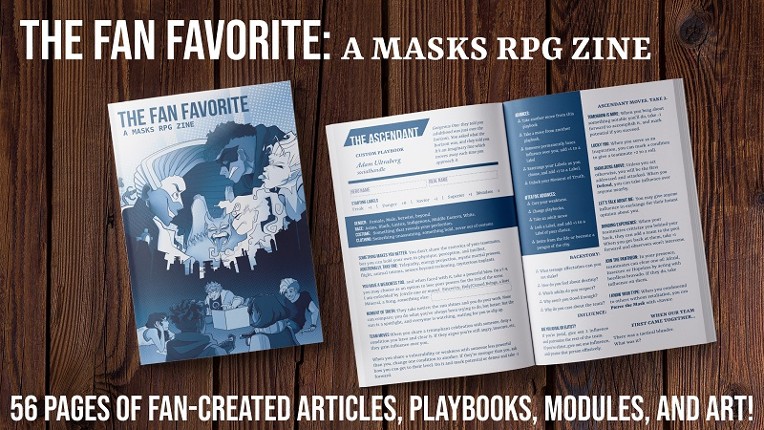 The Fan Favorite: A Masks RPG Fanzine Game Cover
