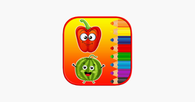 Kids Coloring Pages Tracing - Fruit Vegetable Game Image