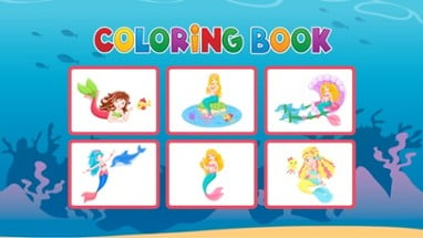 Mermaid Coloring Book - Painting Game for Kids Image