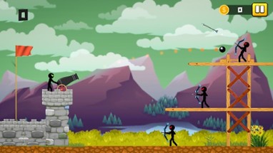 Stickman Cannon Shooter Image