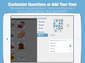 WH Questions - Bingo App Image