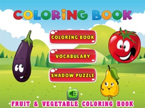 Kids Coloring Pages Tracing - Fruit Vegetable Game Image