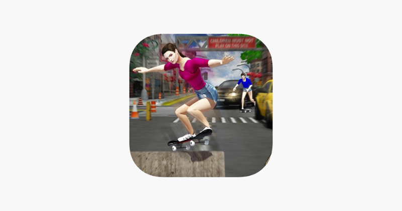 Street Skateboard Girl Game Cover