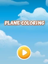 Sky airplane coloring book for kids games Image