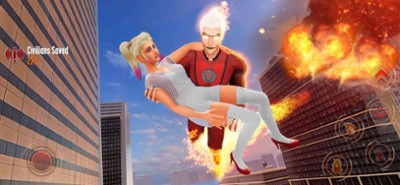 Flying Fire Captain Hero Game Image