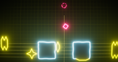 Q: A Neon Platformer Image