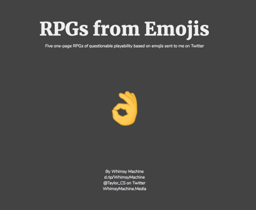 RPGs from Emojis Game Cover