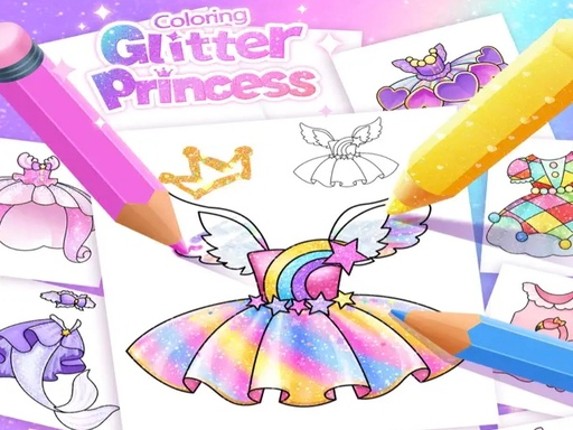 Princess Coloring Glitter For Girl Game Cover