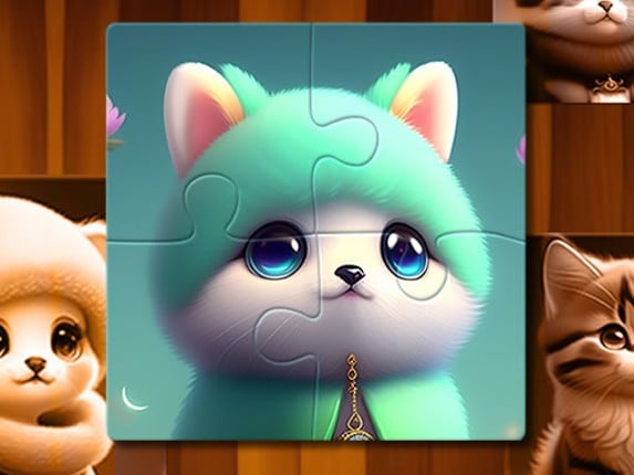 Cute Cat Jigsaw Game Cover