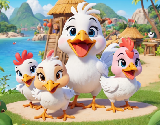 Funy Chicken Farm Game Cover