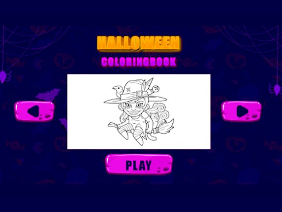 Halloween coloring books Game Cover