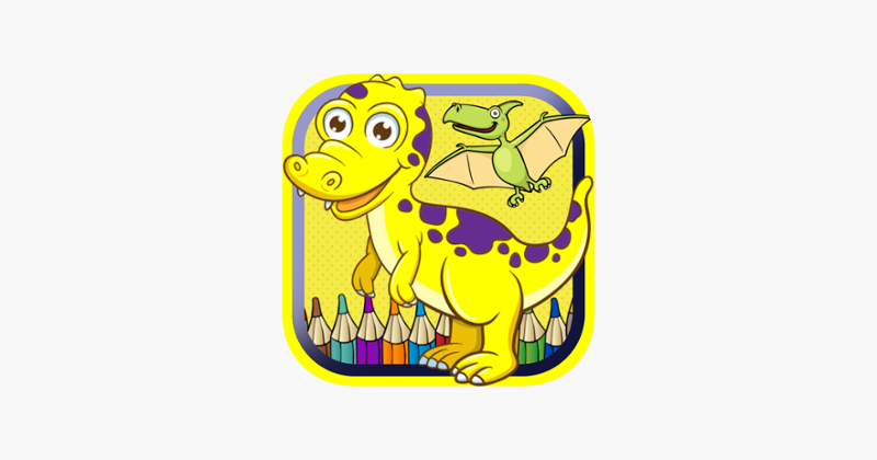 Toddler Dinosaur Coloring Book fun crayons for kid Game Cover