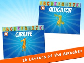 Ninja Girl Alphabet Animals for Preschool Image