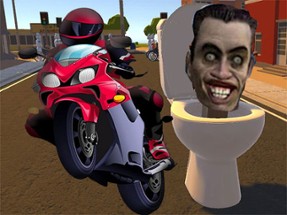 Skibidi Toilet Moto Bike Racing Image