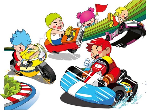 Cartoon Kart Puzzle Game Cover