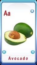 Kids Fruits &amp; Vegetables ABC Alphabets flash cards for preschool kindergarten Boys &amp; girls Image