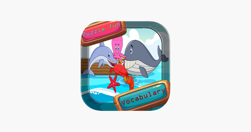 Sea animal vocabulary games puzzles for kids Game Cover