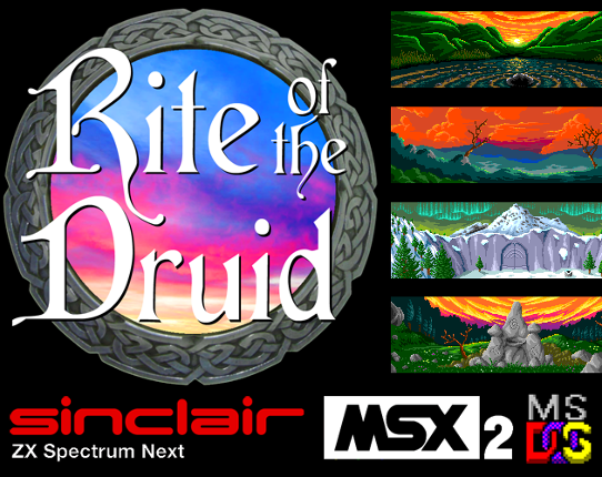 Rite of the Druid (ZX Spectrum Next/DOS/MSX2) Game Cover