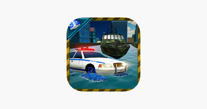 Sea Water Police Car Driver &amp; Crime Chase Sim Game Cover