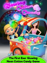 Rainbow Unicorn Glowing Cotton Candy! Fair Food Image