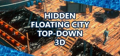 Hidden Floating City Top-Down 3D Image