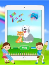 Dog &amp; Cat Coloring Book - Animal Drawing for Kids Free Game Image
