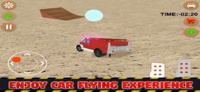 Fire Car Stunts Fly Image