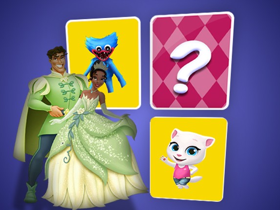 The Princess and the Frog Memory Card Match Game Cover