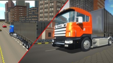 Cargo Truck Transportation 3D Image