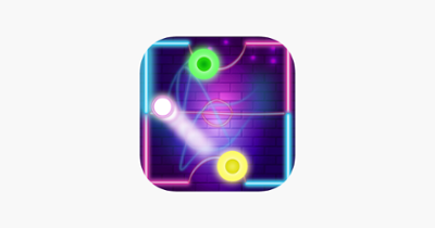 Neon Air Hockey Play Image