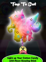 Rainbow Unicorn Glowing Cotton Candy! Fair Food Image