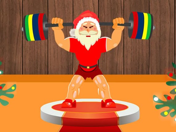 Santa Weightlifter Game Cover