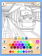 Trains coloring pages Image